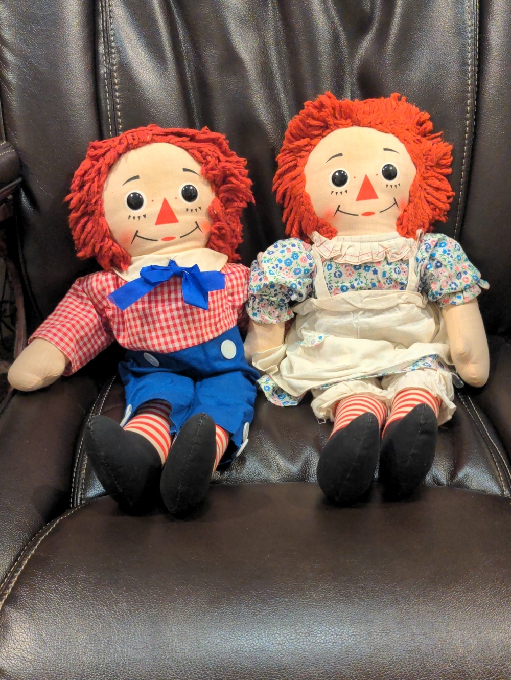 Classic Rag Doll Toy - Red Hair Plush Doll for Kids